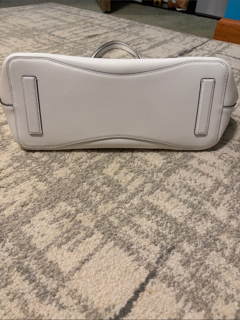 kate spade White Leather Double-Handle Tote - Picture 6 of 6